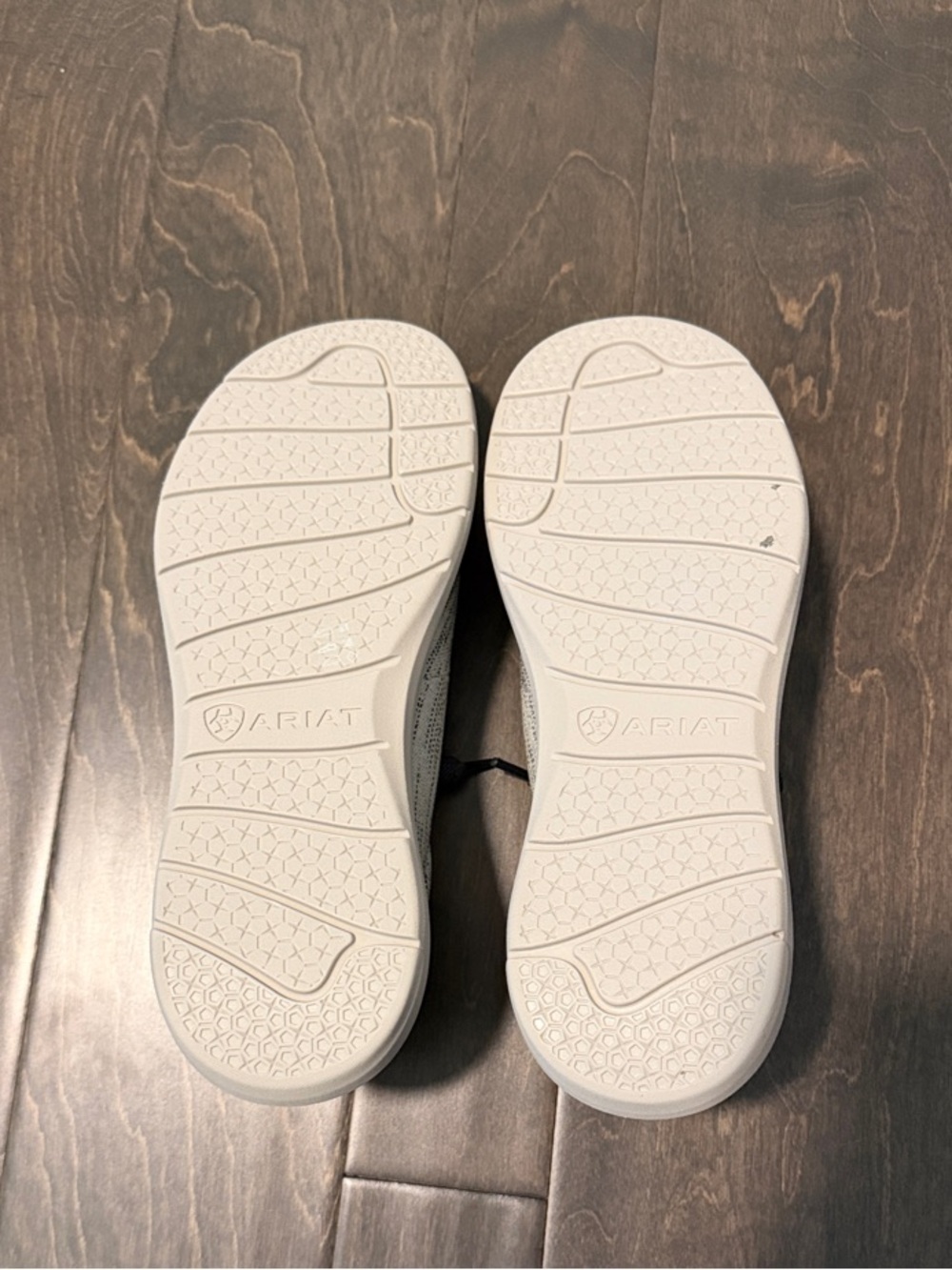 Ariat Knit Slip-On Loafers in White and Gray - Picture 5 of 5